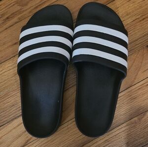 NWT Adidas Black Slide Sandals